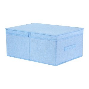 REGALWOVEN Fabric Collapsible Spacious Versatile Storage Bin with Lid and Handle - 1 of 4
