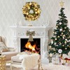 Coucheta Prelit Battery-Operated Christmas Wreath with Ball Ornaments – Light-Up Holiday Accent Decor for Front Door - 2 of 4