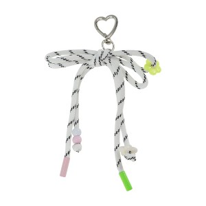Unique Bargains Braided Bow with Love Buckle Handbag Charm 1 Pc - 1 of 4