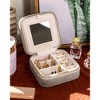 Benevolence LA Plush Velvet Travel Jewelry Box Organizer - 4 of 4