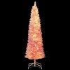 Resenkos 6-Ft Pre-Lit Snow Flocked Artificial Pink Christmas Tree - Pink - 4 of 4