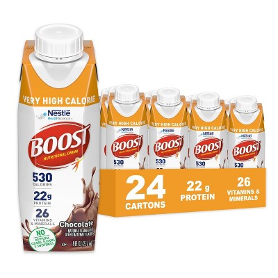 Nestle Boost Very High-Calorie Chocolate Nutrition Drink 8oz 24 Ct