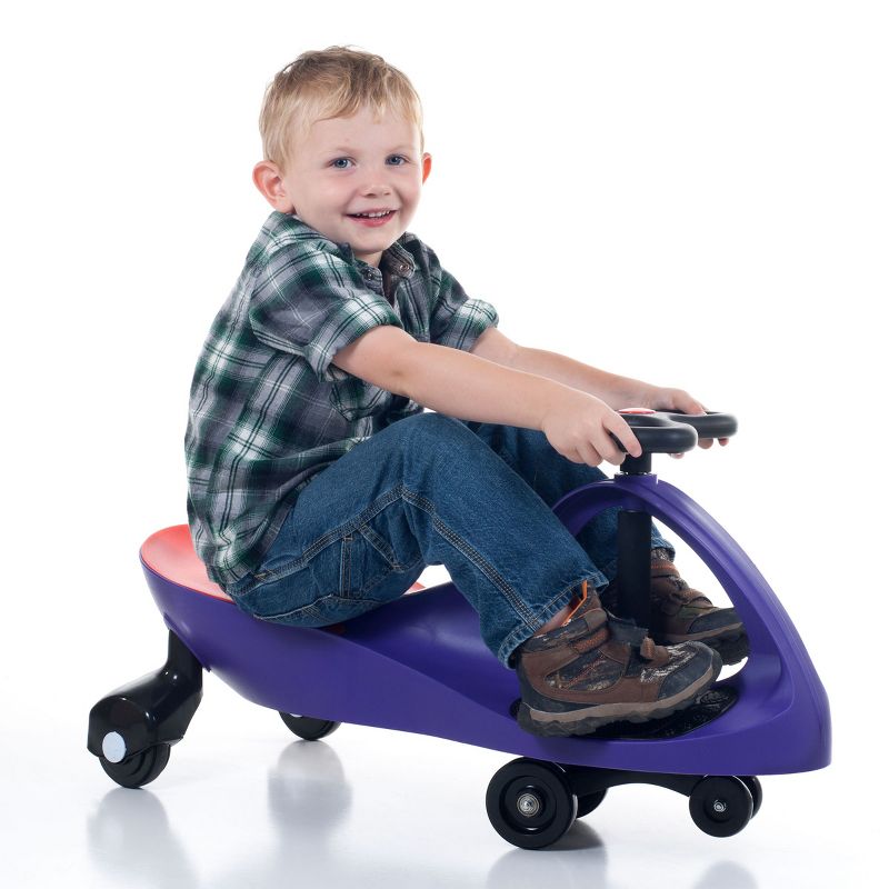 Toy Time Kids' Wiggle Car Ride-On Toy - Purple/Red/Black, 3 of 4