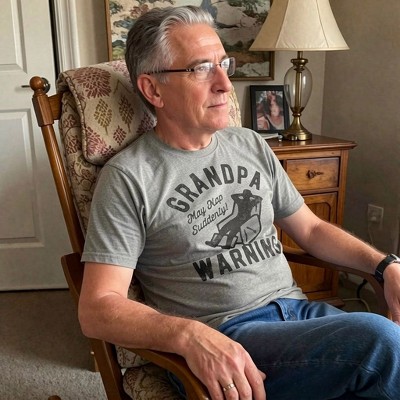 Мужские футболки Crazy Dog T-Shirts, Inc. Mens Funny T Shirts Grandpa Warning Sarcastic Fathers Day Tee for Men - Crazy Dog Men's T Shirt Gift for Dad Dark Grey XXL — фото 2