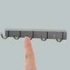 Unique Bargains Bathrooms Coat Rack Wall Hooks for Hanging Hat Rack Towel - 4 of 4