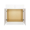 HOMLUX Easy-DIY Ready to Assemble Bath Vanity Cabinet without Top in Shaker White - 4 of 4