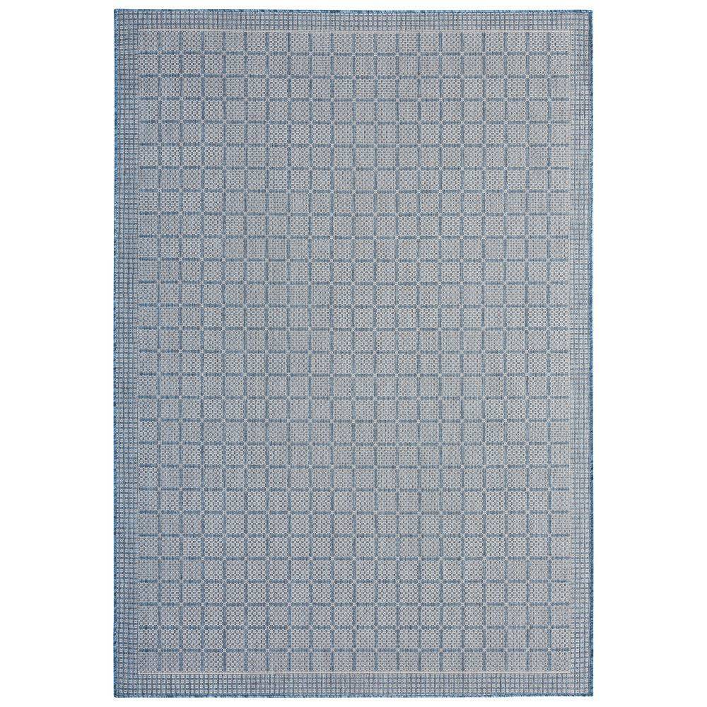 Photos - Area Rug Nicole Miller 7'9" x 10'2" New York Patio Country Luna Rug Blue/Gray - : UV 