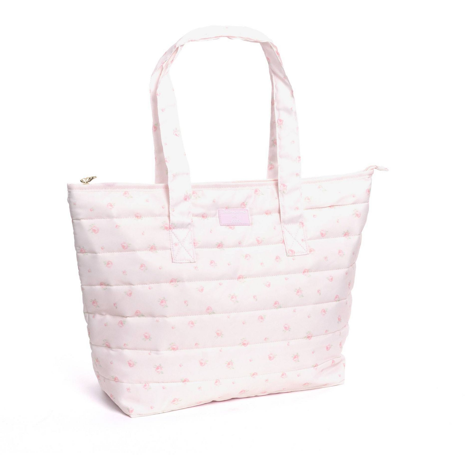 LoveShackFancy x Target - Yoobi Blooming Heirloom Ditsy Quilted Tote Bag Ballet Bloom