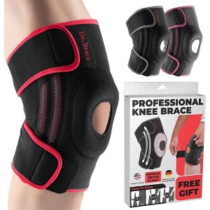 DR. BRACE ELITE Knee Brace with Side Stabilizers & Patella Gel Pads for Maximum Knee Pain Support and fast recovery for men and women - 1 of 4