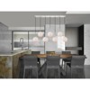 Elegant Lighting Baxter 7 Lights Chrome Pendant With Frosted White Glass - 2 of 4