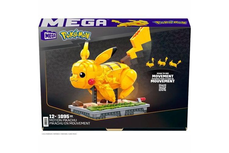 Mega Brands - MEGA Brands - Pokemon Motion Pikachu, 1092 Piece Building Toy Set, 6 of 6