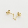 Skinny Midi Bar Earrings in Gold, Rose Gold, Silver - Honeycat - image 4 of 4