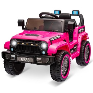 12V Kids Ride-On Truck Car with Remote Control, Spring Suspension, LED Lights, Music & MP3 Player - 1 of 4