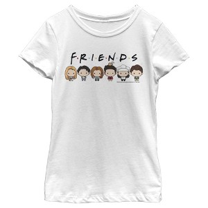 Girl's Friends Chibi Characters T-Shirt - 1 of 4