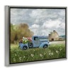 Stupell Industries Vintage Blue Truck in Meadow Floating Frame Canvas Art, Gray, 31" x 25" - 2 of 4