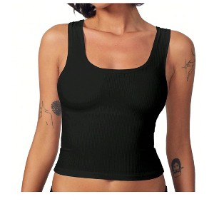 Spruce Fashion Women Slim Basic Tank Top - 1 of 4