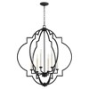 Quorum Lighting Dublin 6-Light Pendant, Noir Finish, 29.5 Width, 34 Height - 3 of 3