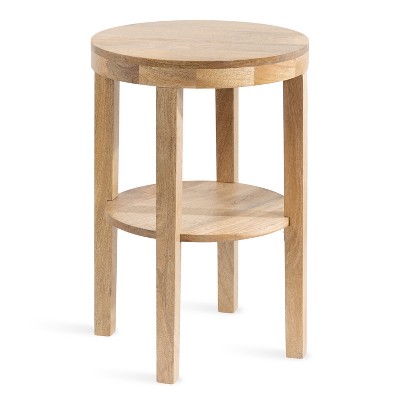 Kate and Laurel Talcott Round Wood Side Table