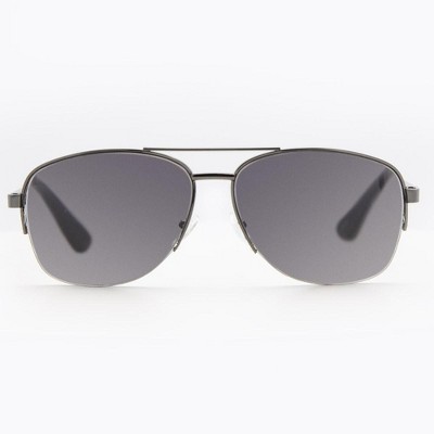 Anzio Sunglasses with Readers for Men Women Aviator Reading Sun Tinted Glasses Built In Full Readers 