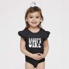 The Juniper Shop Daddy's Girl Wavy Baby Flutter Sleeve Bodysuit - 2 of 2