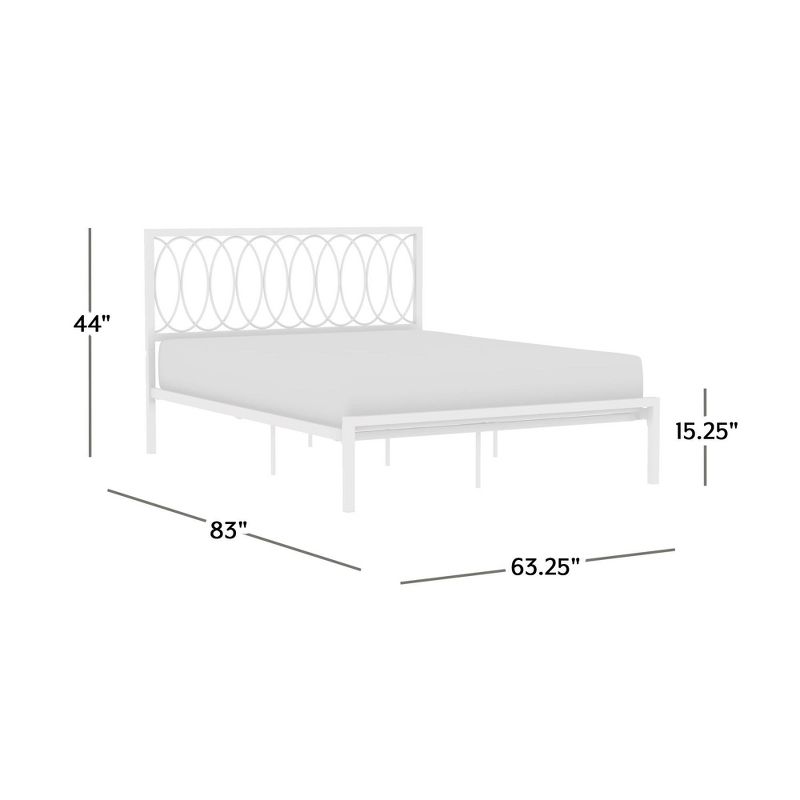 Queen Naomi Metal Bed White - Hillsdale Furniture, 3 of 14
