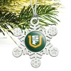 University of San Francisco Primary Logo Metal Snowflake Christmas Tree Holiday Ornament - 2 of 3
