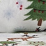 deer, trees, & snow