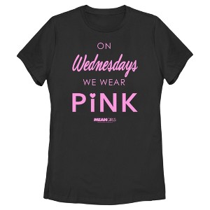 Women's Mean Girls On Wednesdays We Wear Pink Official Logo T-Shirt - 1 of 4