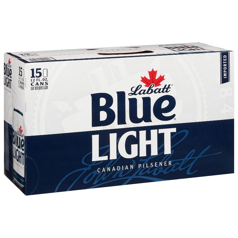 Labatt Blue Light Canadian Pilsener Beer - 15pk/12 fl oz Cans, 5 of 7