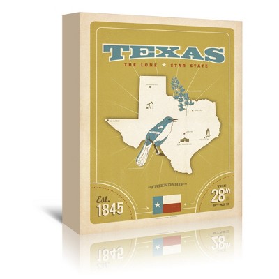 State Pride Texas by Anderson Design Group Wrapped Canvas - Americanflat - 5" x 7"