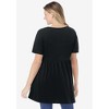 Woman Within Plus Size Short-Sleeve Empire Waist Tunic - 3 of 4