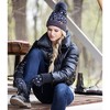 Britt's Knits Womens Knit Cozy Ribbed Cuff Cold Weather Leopard Warm Vegan Fur Pom Hat Animal Print - 2 of 2