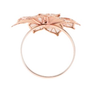 Unique Bargains Napkin Ring Flower Stainless Steel 1 Pc - 1 of 3