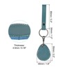 Unique Bargains Leather Keychain Blanks with Key Rings for DIY Laser Engraving 2 Pcs - 2 of 4