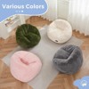 Itopfox Shell Shaped Bean Bag Chair for Kids, Cozy Faux Fur Toddler Sofa for Playroom, Nursery, Pink, Lightweight & Portable - 4 of 4