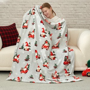 Cozy Bliss Gnome Bed Blankets Christmas Blanket 50x60" - 1 of 4