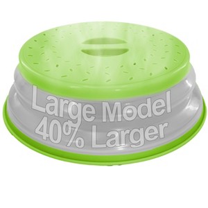 5 Star Super Deals Microwave Splatter Guard Cover - Large - Collapsible Lid for Food Protection and Easy Storage - BPA-Free, Dishwasher Safe - 1 of 4