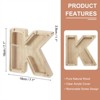 Unique Bargains Wooden Alphabet Money Saving Box Party Decorative Bank - 2 of 4