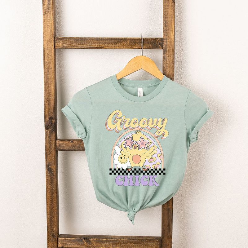 The Juniper Shop Groovy Easter Chick Youth Short Sleeve Tee, 1 of 3