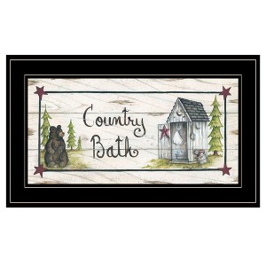 "Country Bath" by Mary Ann June, Ready to Hang Framed Print, Black Frame - 1 of 1