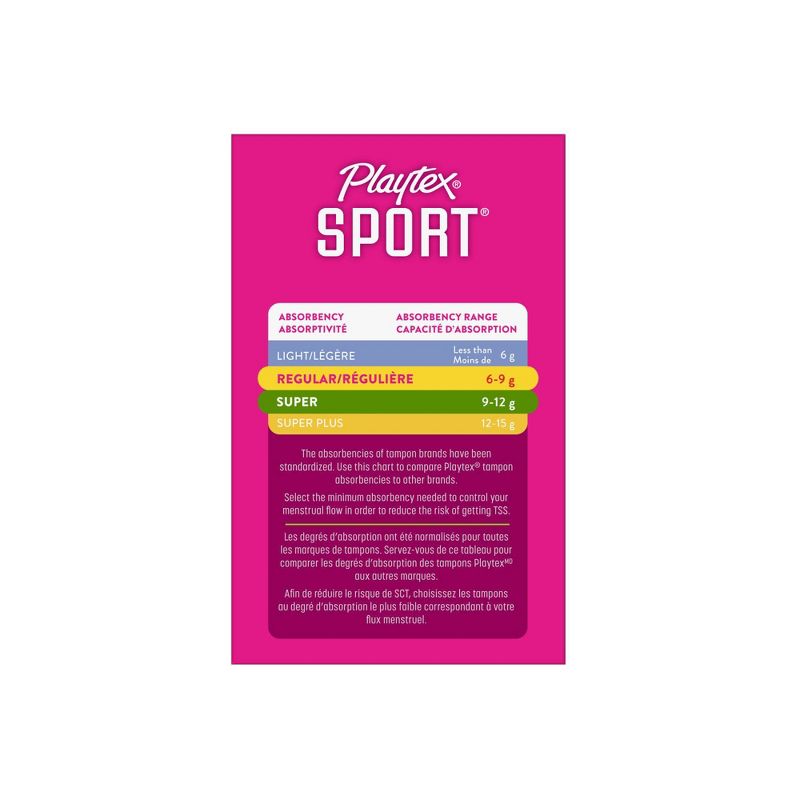 Playtex Sports Plastic Unscented Multipack Tampons, 4 of 10