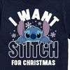 Men's - Lilo and Stitch - I Want A Stitch For Christmas Short Sleeve Graphic T-Shirt - 2 of 4
