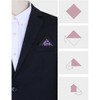 INSPIRE CHIC Men's Gradient Color Silky Leopard Pocket Squares - 3 of 4