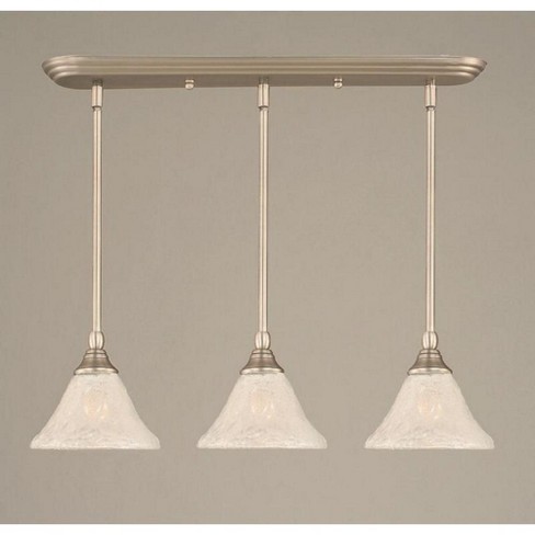 Toltec Lighting Any 3 - Light Chandelier , Brushed Nickel with 7