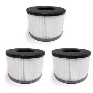 Nispira True HEPA Carbon Filter Replacement Compatible with Partu BS-03 HEPA Air Purifier, 3 Packs - 1 of 4