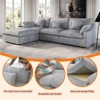 Cloud Couch Modular Sectional Sofa,82.68" Oversized LoveSofa, Down Filled Convertible Wide Seater For Living Room Sets - 4 of 4