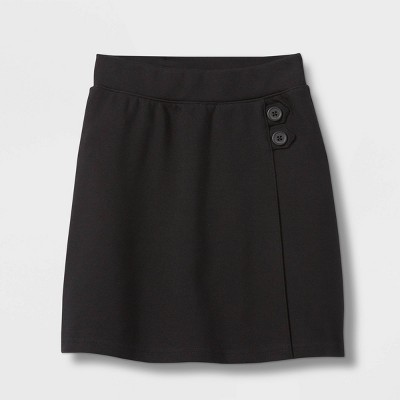 Girls' Pull-On Uniform Knit Skorts - Cat & Jack™ Black