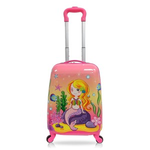TUCCI Goldy Mermaid Kids' Hardside Carry On Suitcase - 1 of 4