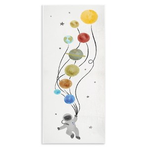 Stupell Industries Whimsical Astronaut Floating Balloon, 7" x 17" - 1 of 4