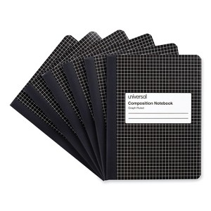 Quad Rule Composition Book, Quadrille Rule (4 sq/in), Black Marble ...